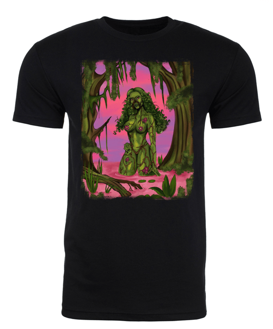 Image of LADY SWAMPTHING BLACK T-SHIRT