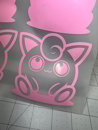 Jigglypuff sitting decal