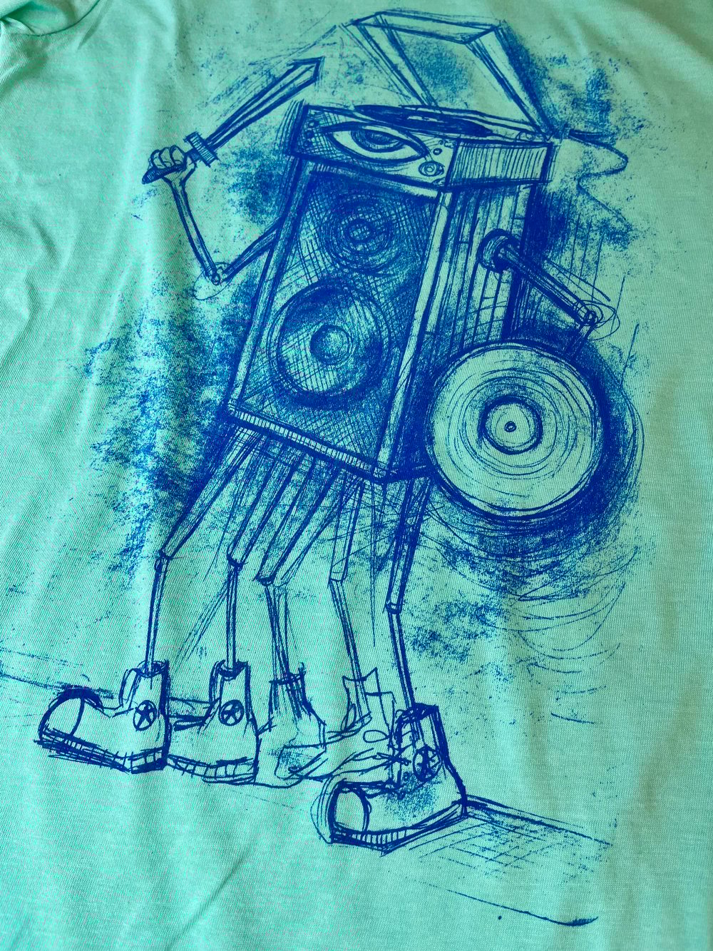 Vinyl Warrior Turquise Tee