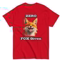 Image 6 of Unisex classic tee, Zero Fox Given T-Shirt | Funny Fox Sarcastic Humor Graphic Tee
