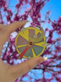 Image 3 of Moon Stick Wand Deluxe Hard Enamel Pin - 2.5 Inch