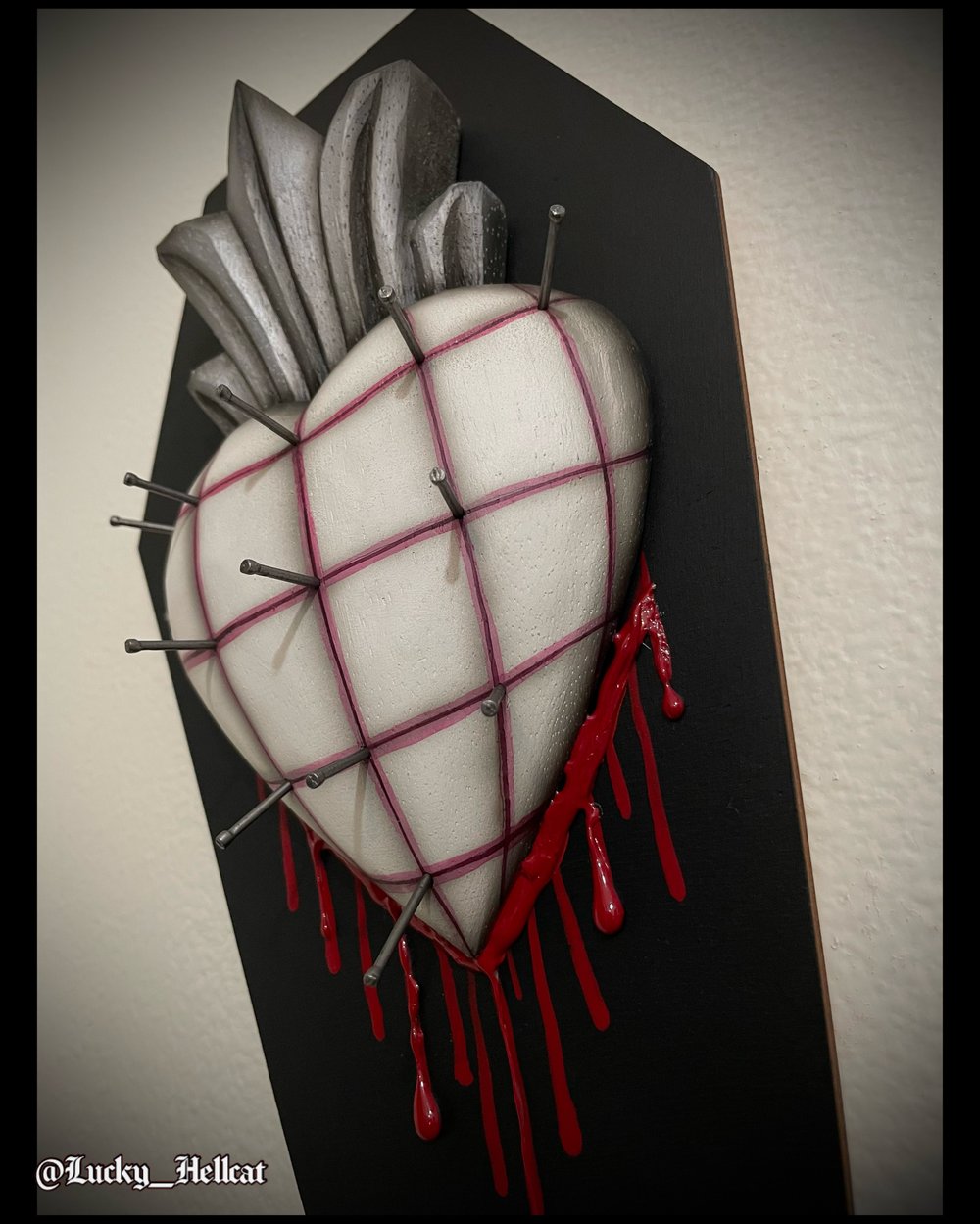Pinheads Sacred Heart Wall Art 