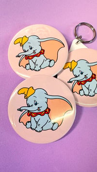 Image 1 of Dumbo Keyring/Badge/Magnet/Mirror