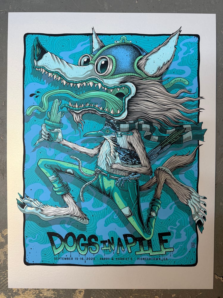 Image of Dogs in a Pile - Pappy & Harriet’s - September 15th & 16th, 2025 - Silver Pearlescent