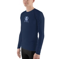 Image 3 of RXI Logo Men's Navy Rash Guard