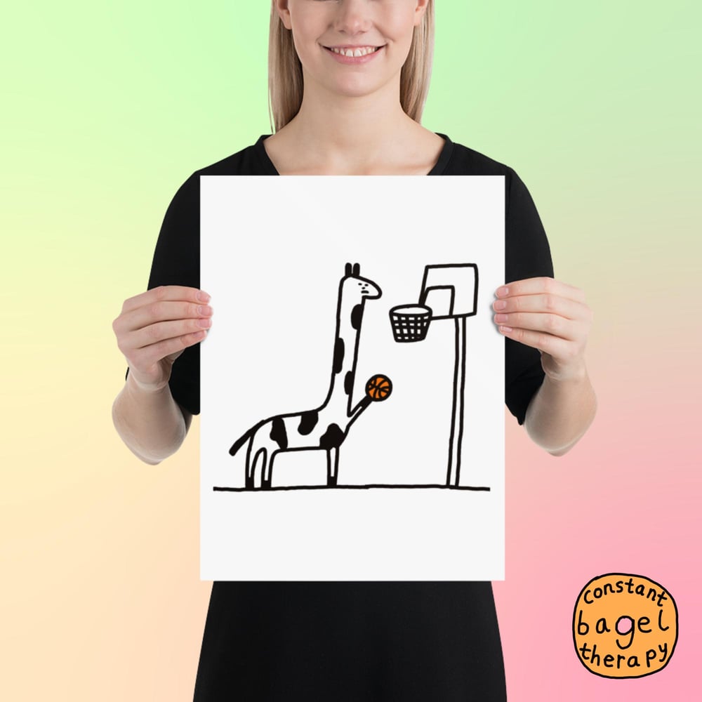 Image of giraffe - large art poster