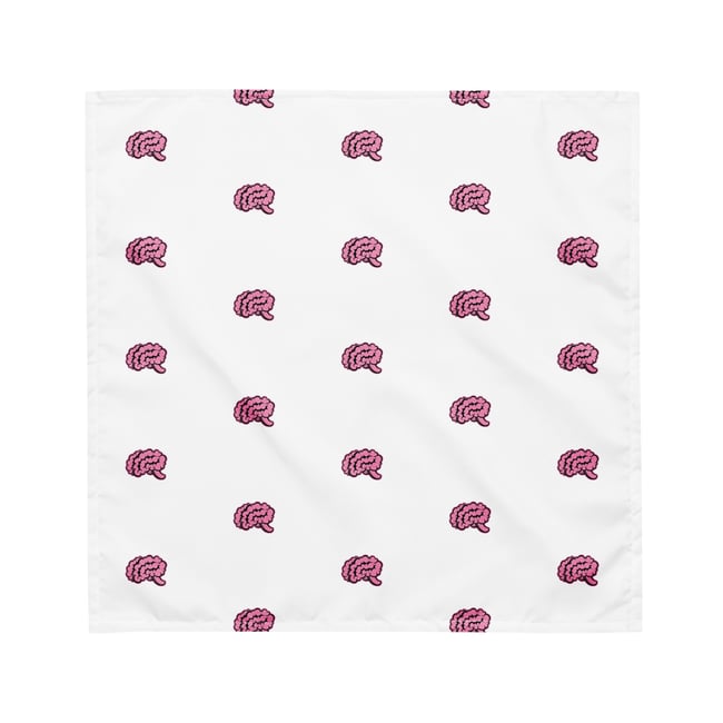 Brain Bandana White