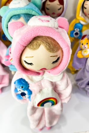 Image of RESERVED FOR DAYNA CAREBEAR INSPIRED MEDIUM ART DOLL 