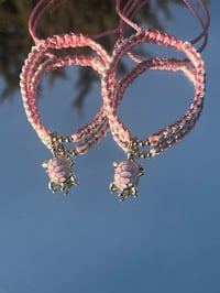 Pink & White Turlte Bracelets 