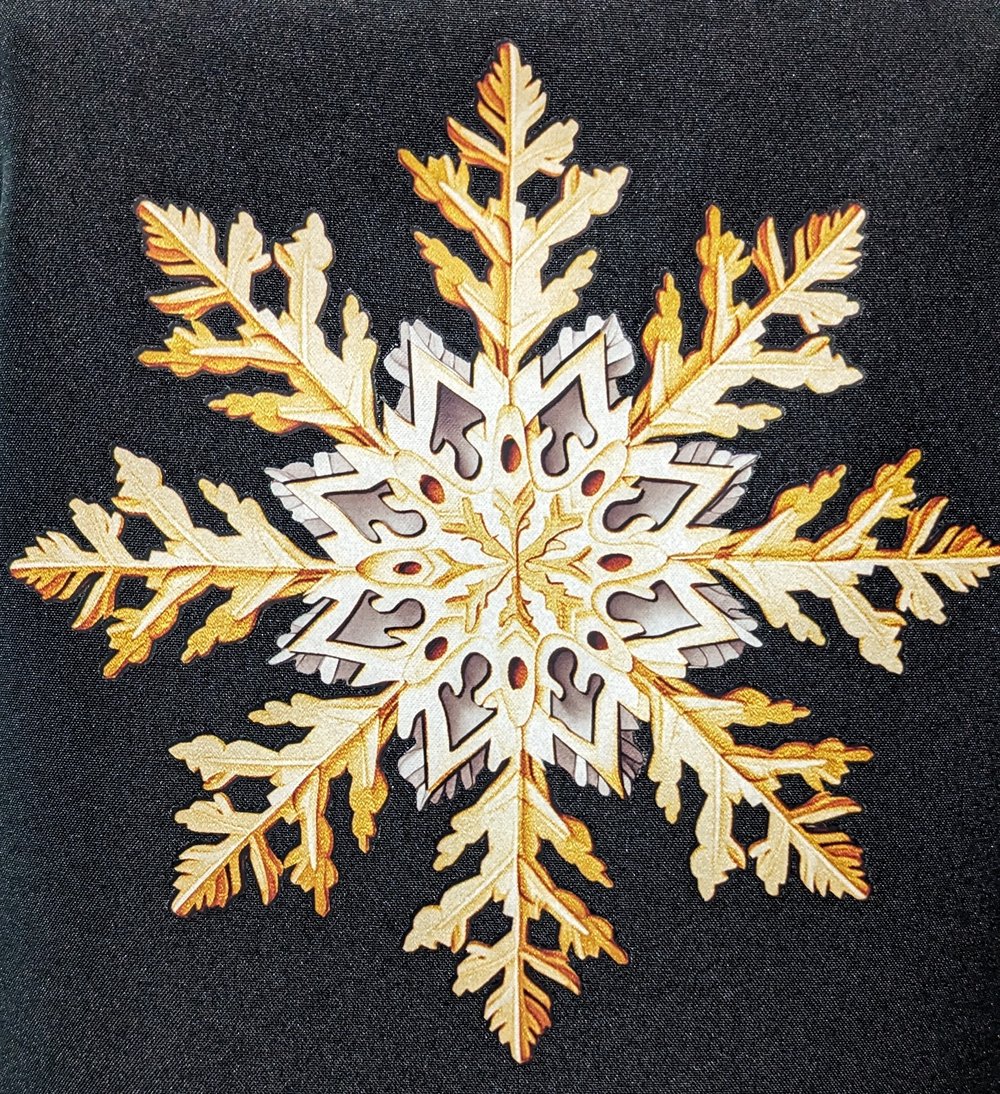 Image of Snowflake Gnomes Apron (black)