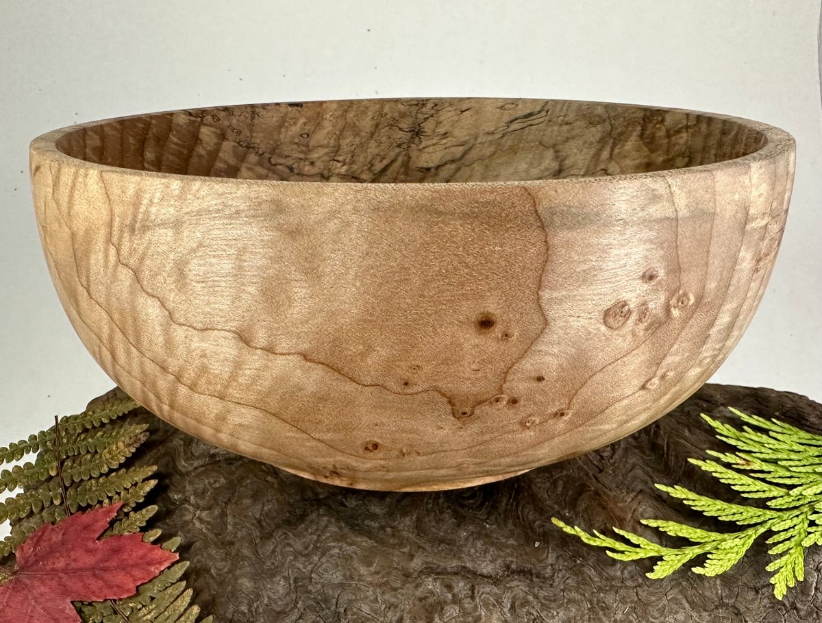 Spalted Maple Salad Tossers | Large