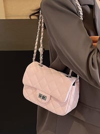 Image 5 of Quilted Chain Crossbody Bag