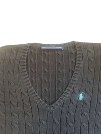 Image 3 of Navy Cable Knit Sweater - Polo Ralph Lauren