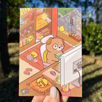 Image 1 of Gamer Bear A6 Art Print