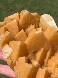 Image 7 of Orange Rhombohedral Calcite Cluster Specimen | Yunnan China #2889