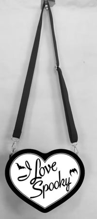 Image 2 of PRE ORDER I Love Spooky Crossbody Canvas Bag