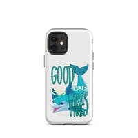 Image 4 of Tough iPhone case - Dolphin w/ Good Vibes