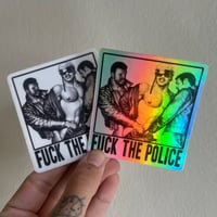 Image 1 of F*CK THE POLICE - Tom of Finland Sticker