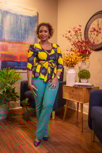 Image 1 of  Lemon & Leaves Blouse 