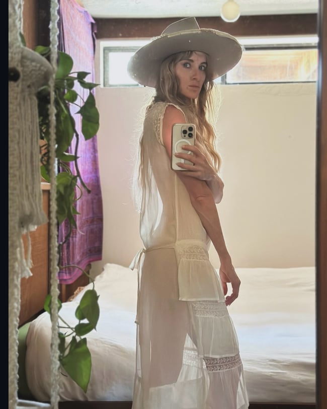 edwardian cotton voile dress with handmade lace