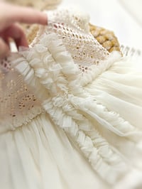 Image 3 of Baby girl photoshoot outfit | Mia | 0-3 months |cream
