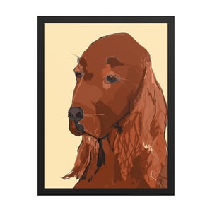 Image of IRISH SETTER FRAMED ART