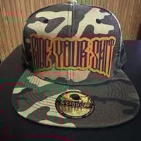 Image 1 of RYS CAMO & ORANGE Flat bill cap
