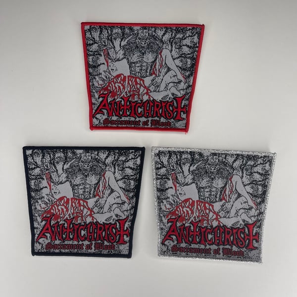 Image of Antichrist (CAN) - Sacrament Of Blood Embroidery On Woven Patch