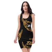 Image 4 of BOSSFITTED Black and Yellow ELITE SQUAD Sublimation Cut & Sew Dress