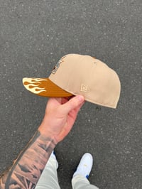 Image 4 of  SKY BLUE BRIM NEUTRAL TONE HOUSTON ASTROS CUSTOM FITTED CAPl