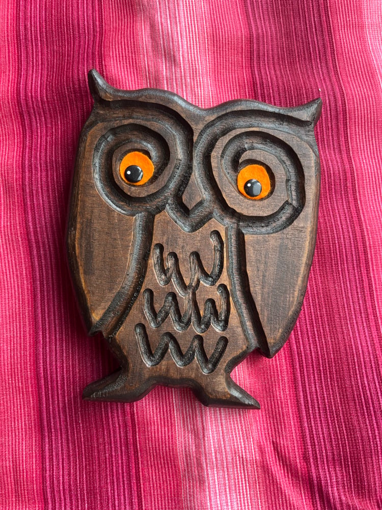 Image of WOOD CUT OWL 2