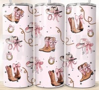 pink boots 20oz tumbler