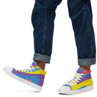 Image 1 of I'm A Little Abstract Men’s High Top Canvas Shoes