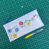 Image 1 of Unfinished Daisy Zip Case