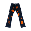 Black/Orange Stacked Villi’age Jeans 