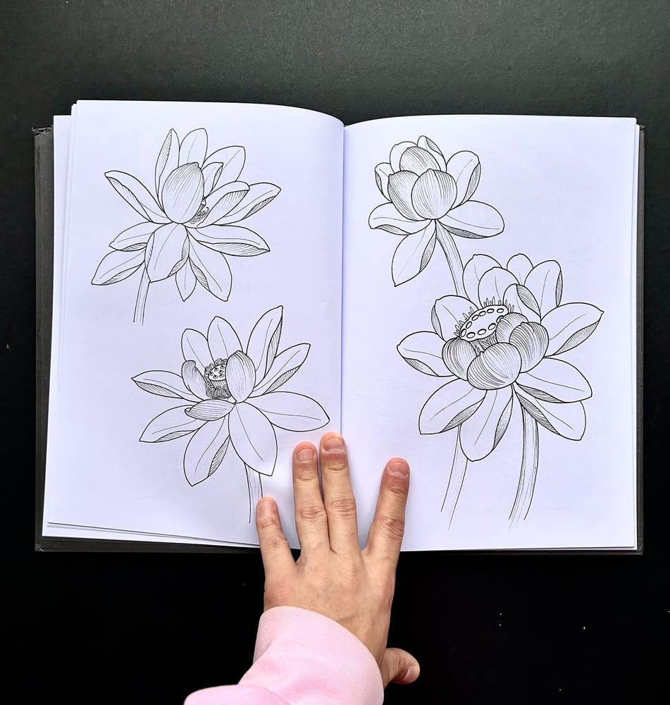 Image of 108 lotus flower book 