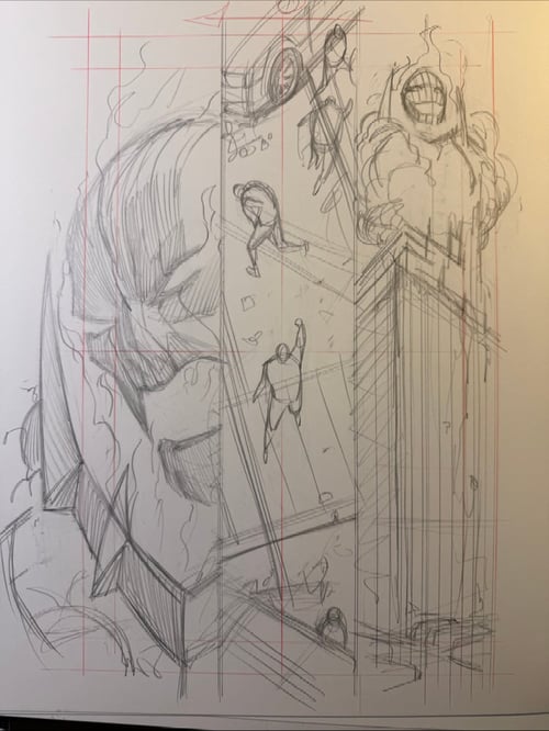 Image of SORCERER SUPREME #1 page01 original art