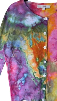 Image 4 of ♻️ UPCYCLED S 100% Cotton Sweater Cardigan in Euphoria 