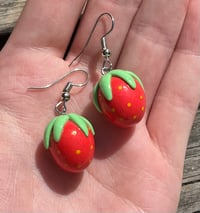 Image 3 of Strawberry earrings