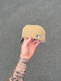 Image 4 of  SAND DUNE TRI TONE TAN SEATTLE MARINERS CUSTOM FITTED CAP