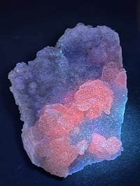 Image 6 of Druzy Quartz With UV Calcite Specimen #2550