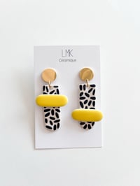 Paire de boucles d'oreilles céramique TOTA + 2