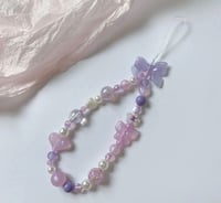 Purple Bow Phone Charm 