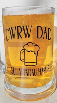 Image 3 of Gwydr Cwrw Dad