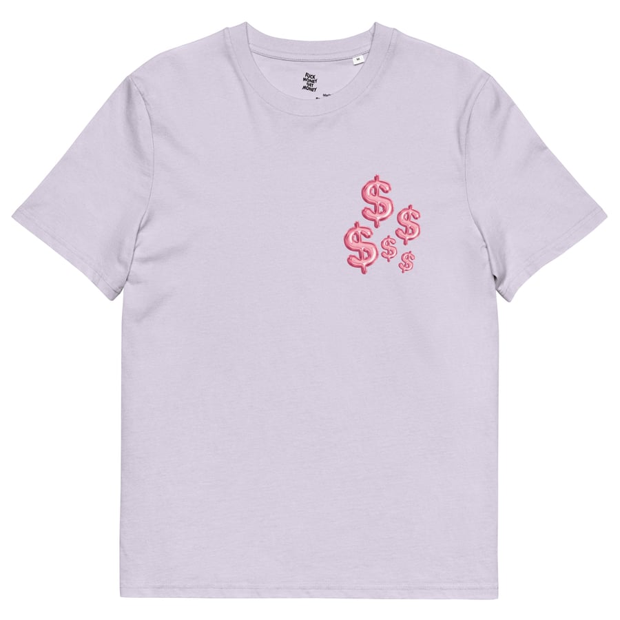 Image of LAVENDER PINK BALLOON DOLLAR SIGN TEE