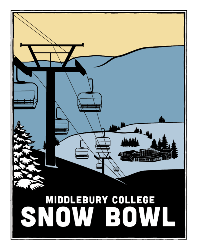 Image of Middlebury Snow Bowl Print
