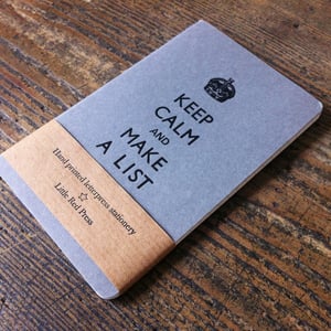 Image of Keep Calm And Make A List - moleskine pocket cahier (grey)