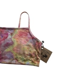 Image 4 of XL/XXL (42) Bralette in Warm Watercolor Ice Dye