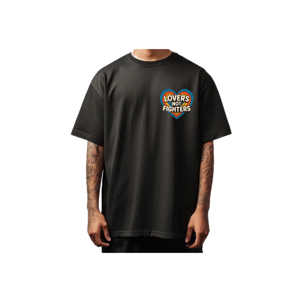 Image of  Artsy Lovers Not Fighters Tee