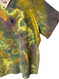 Image 5 of ♻️ UPCYCLED 2X Vintage Silk Top in Bold Agate Ice Dye